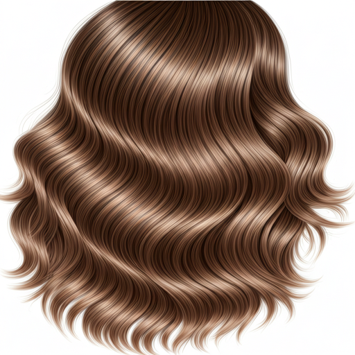 Nahaufnahme von luxuriösen Haar-Tressen