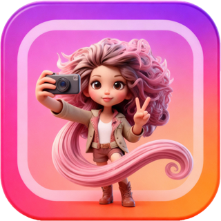 Instagram-Icon, um das Profil zu besuchen