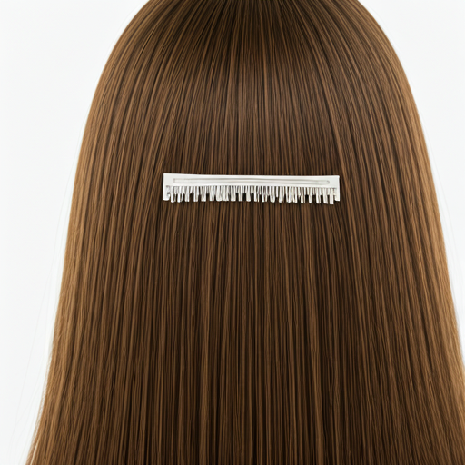 Eine Reihe von Clip-In Extensions, die für den temporären Gebrauch bereit sind