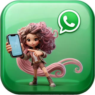 WhatsApp-Icon für Kontaktaufnahme per Chat