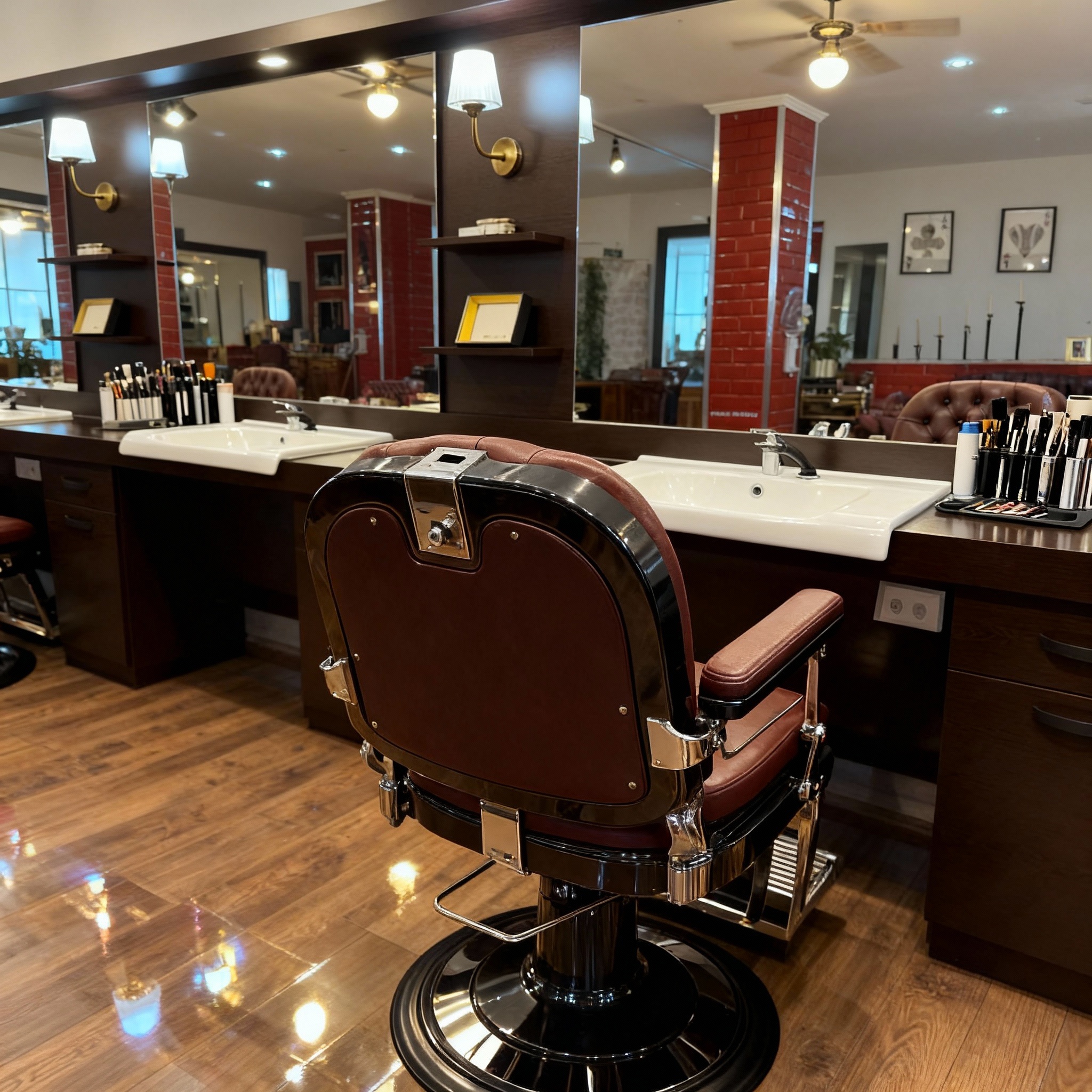 Stylistin bei der Arbeit